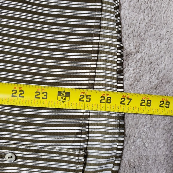 NWT Madewell Resort Striped Shirt Womens Plus 2X Brown White Stripe Seersucker - Picture 11 of 13